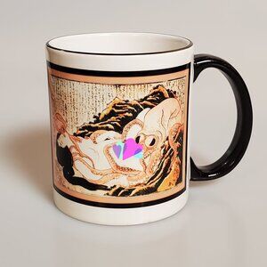 NIB "Dream of the Fisherman's Wife" Katsushika Hokusai Japanese Erotic Art Mug